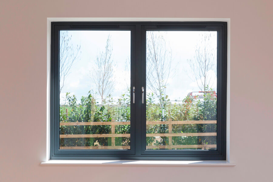 black aluminium windows